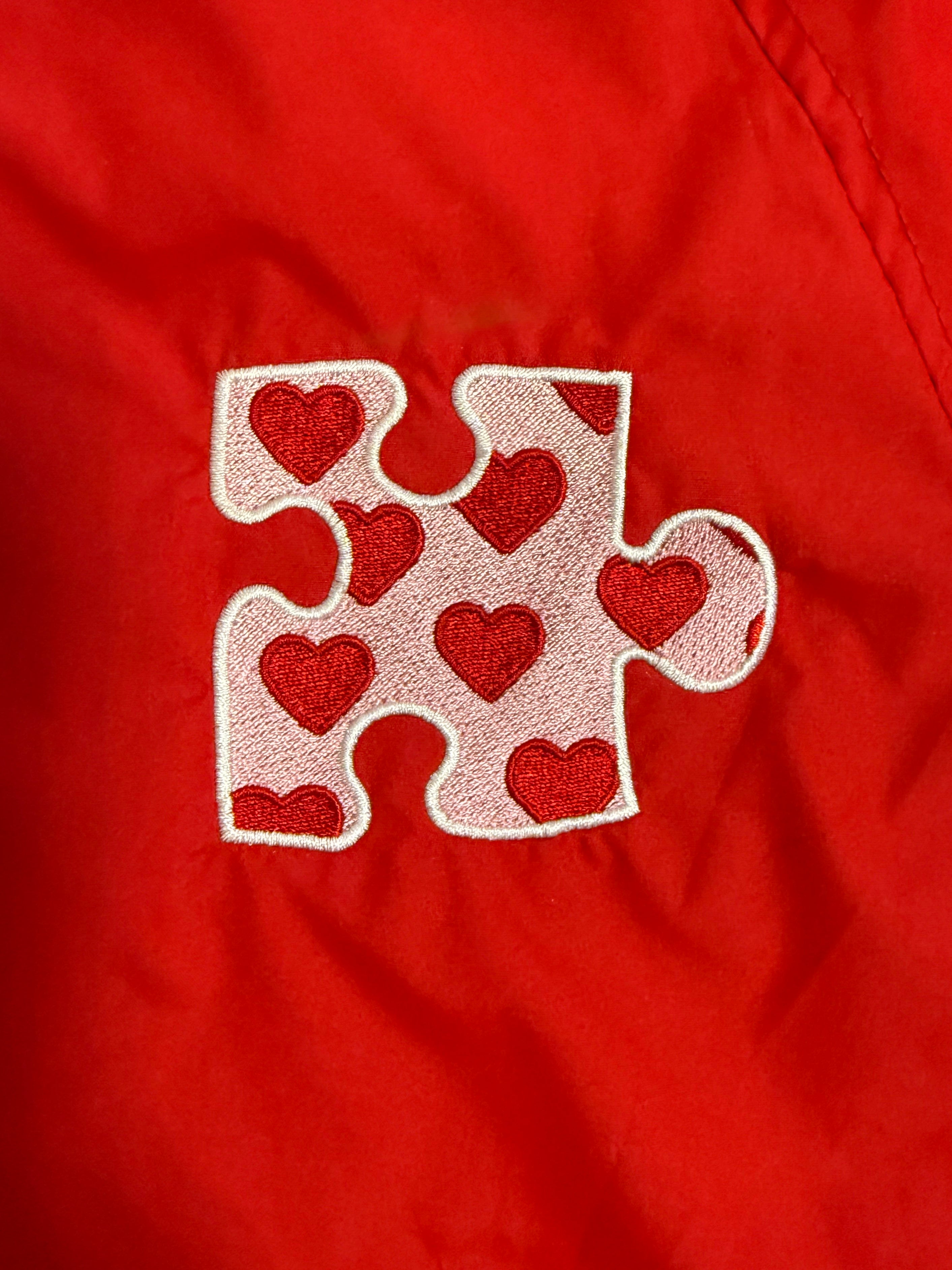 V-DAY PUZZLE PIECE PULLOVER JACKET