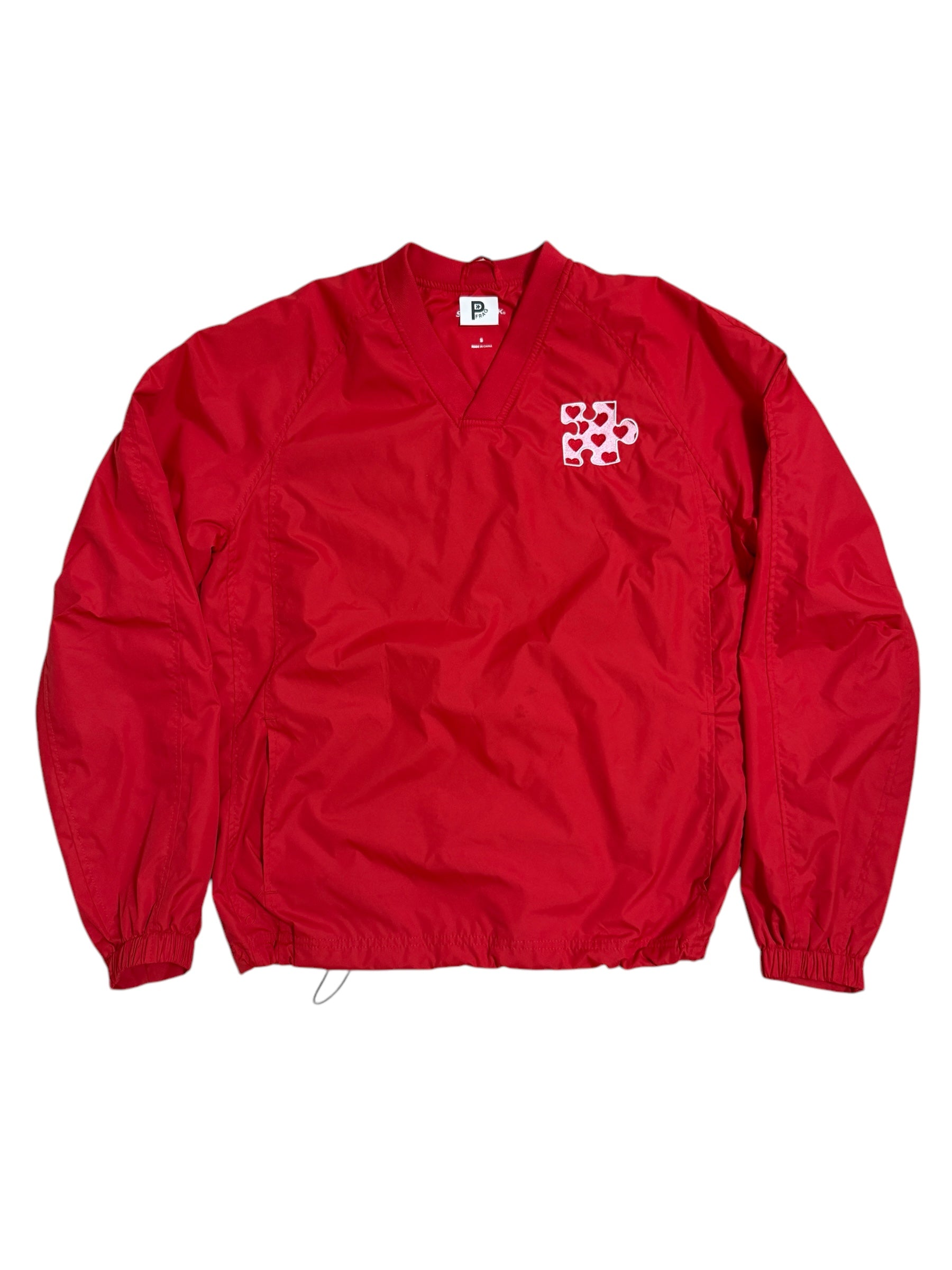 V-DAY PUZZLE PIECE PULLOVER JACKET