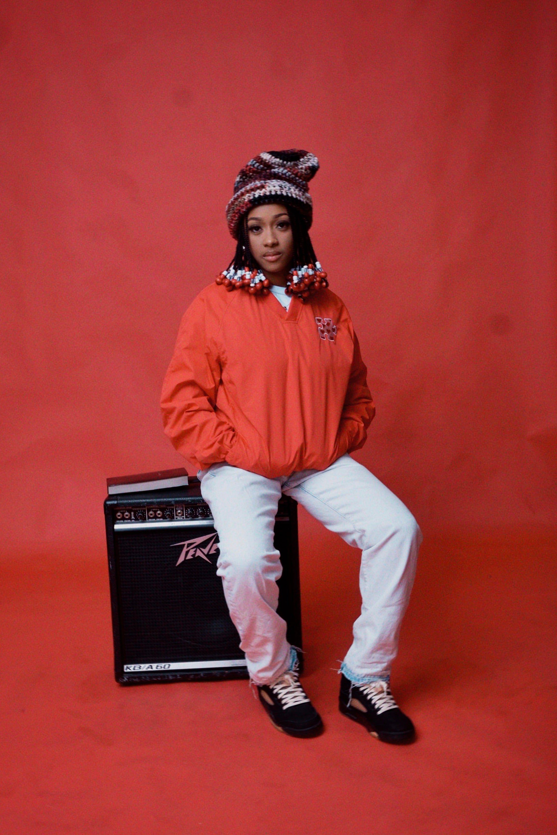 V-DAY PUZZLE PIECE PULLOVER JACKET